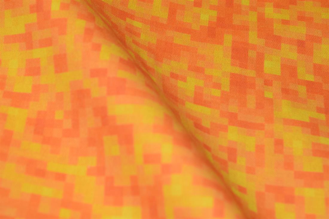 Minecraft Block Design Cotton Fabric