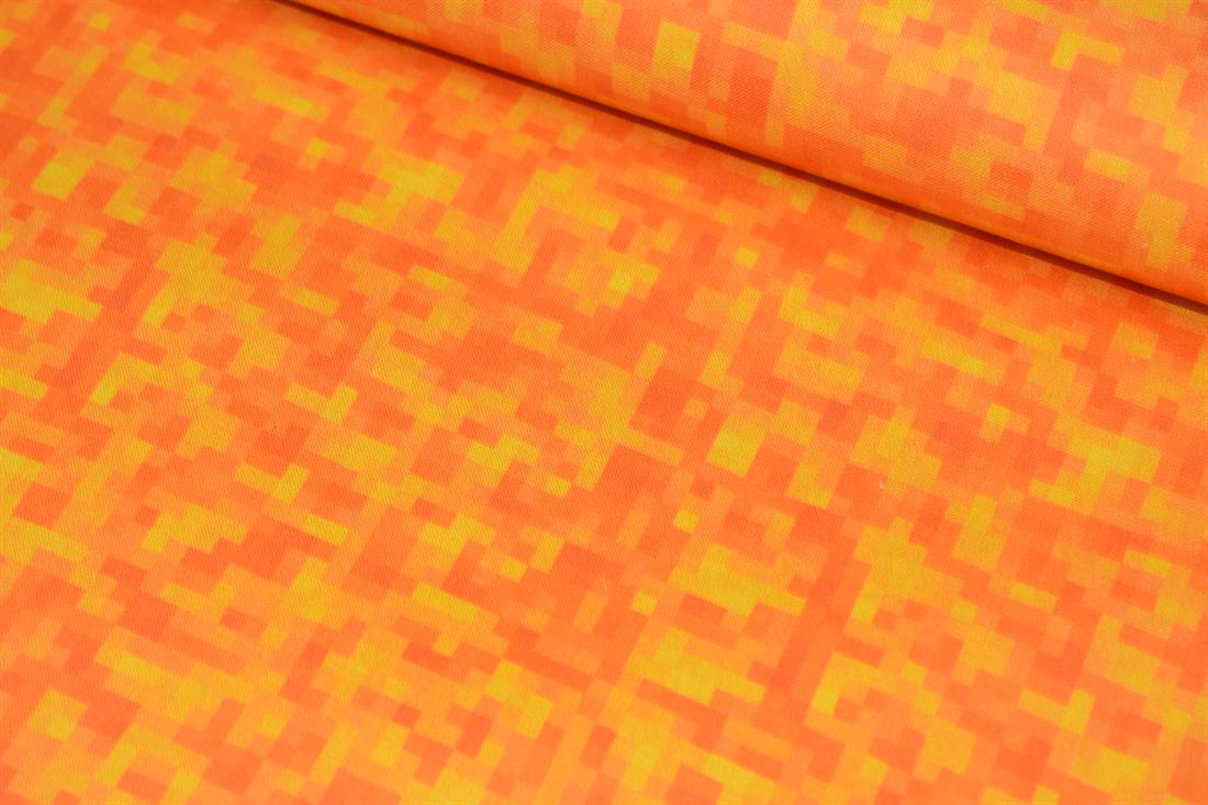 Minecraft Block Design Cotton Fabric