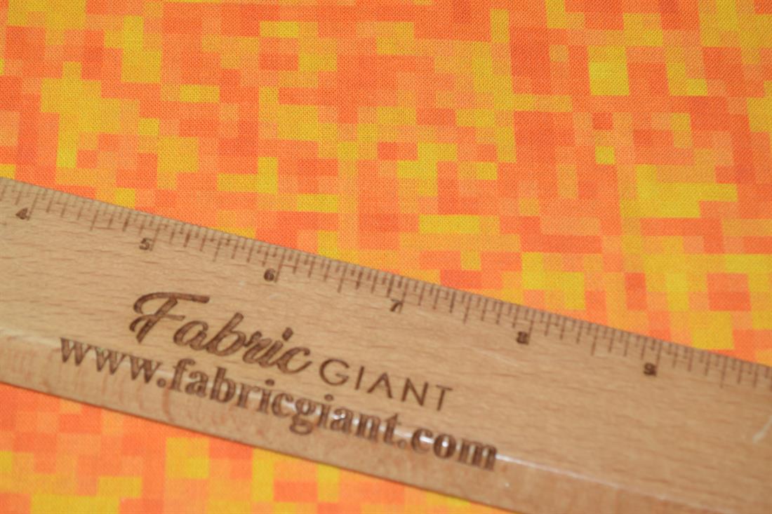 Minecraft Block Design Cotton Fabric