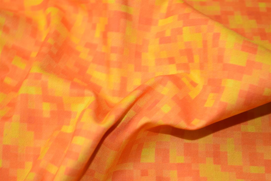 Minecraft Block Design Cotton Fabric