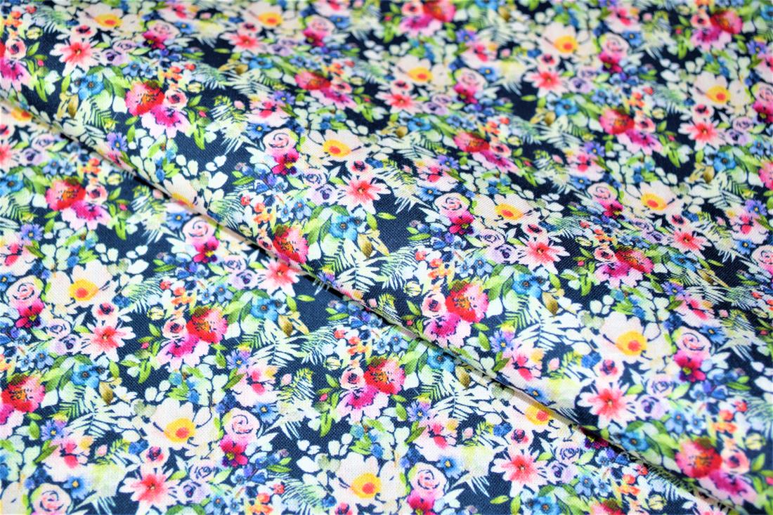 Digital Printed 100% Cotton, Floral Fabric
