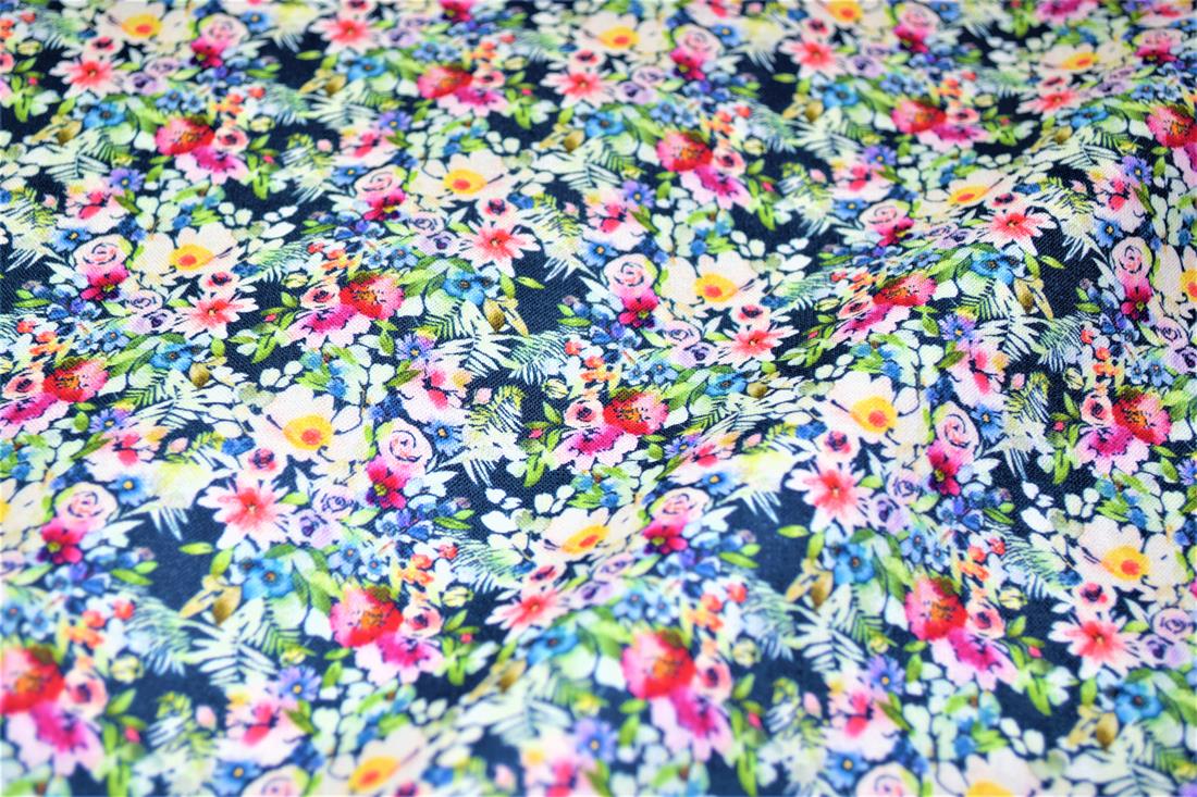 Digital Printed 100% Cotton, Floral Fabric