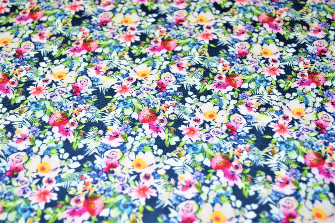 Digital Printed 100% Cotton, Floral Fabric