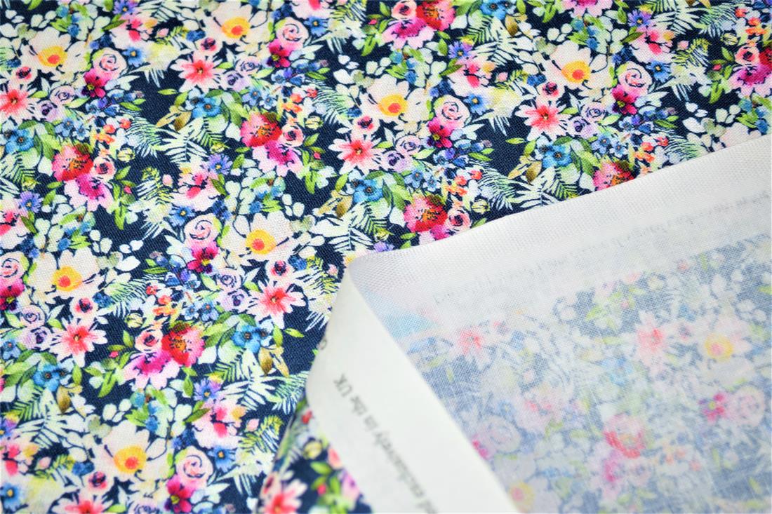 Digital Printed 100% Cotton, Floral Fabric