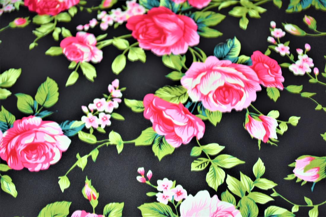 Printed 100% Cotton Rose/Flower Fabric