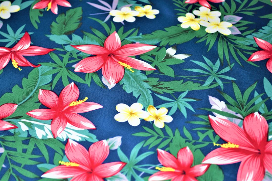 Printed 100% Cotton Leaves Fabric