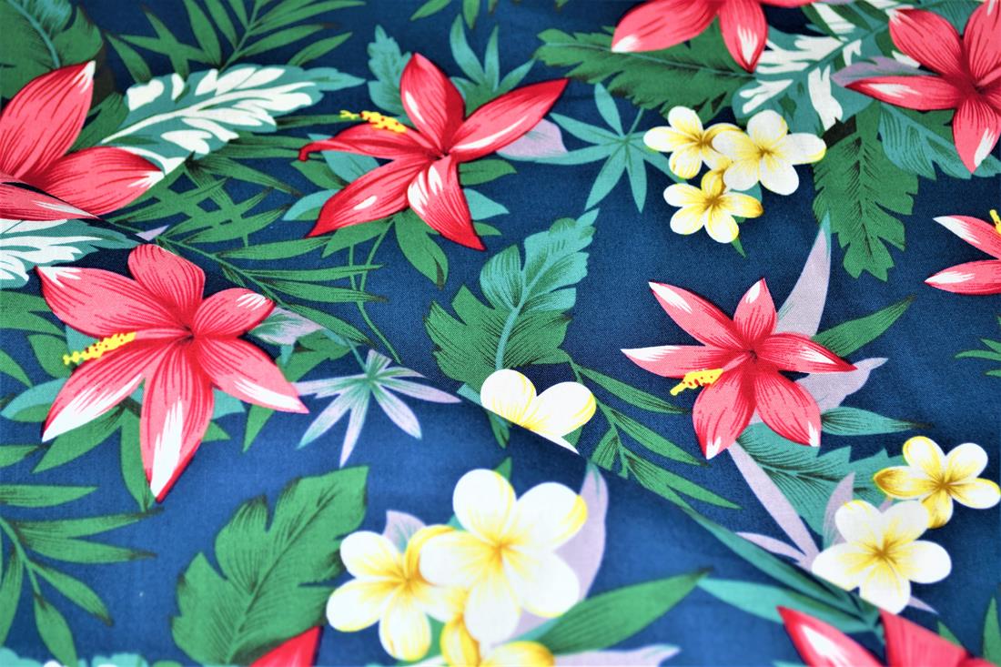Printed 100% Cotton Leaves Fabric