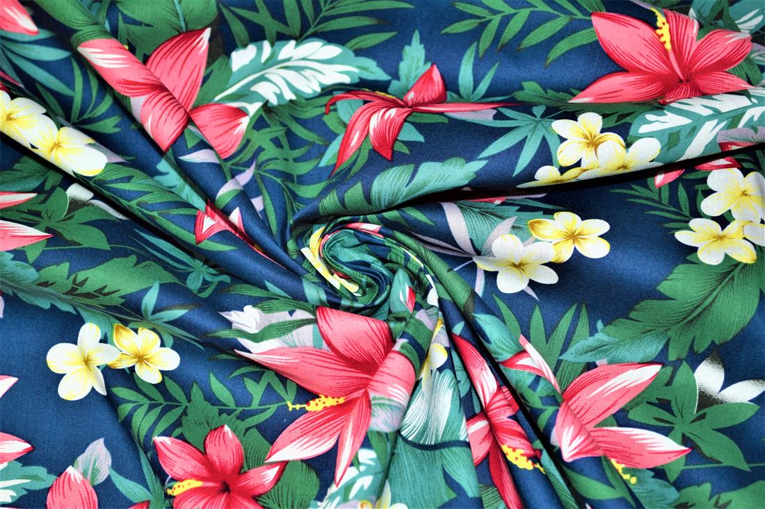 Printed 100% Cotton Leaves Fabric