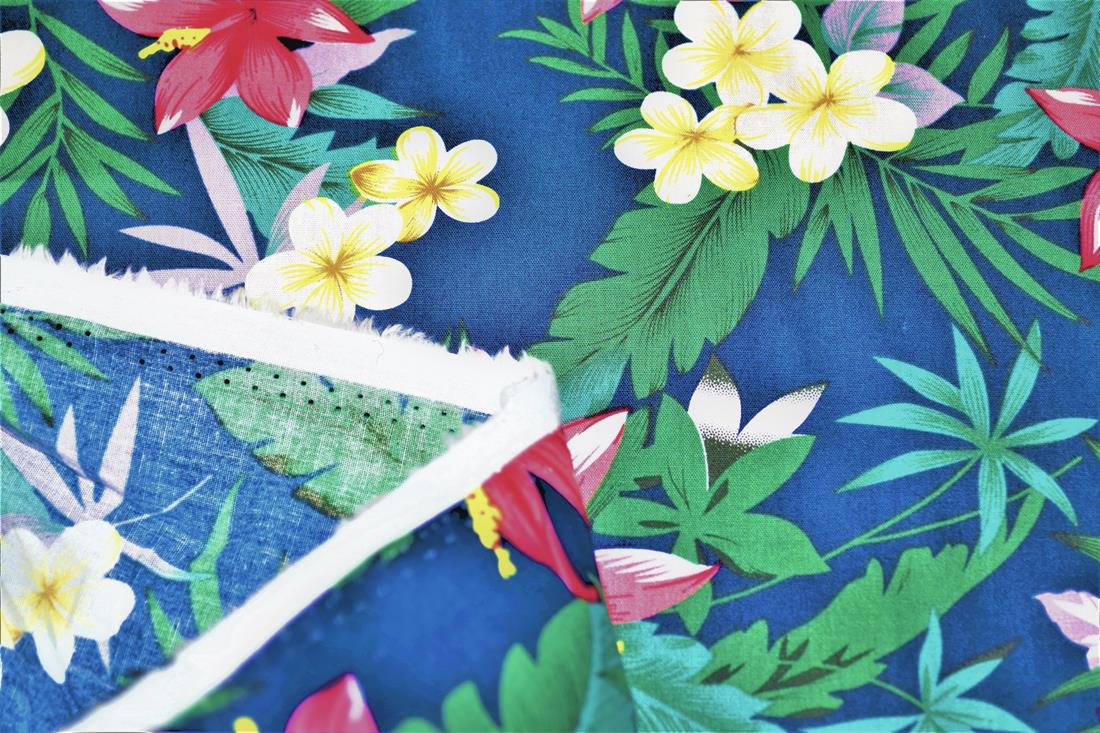 Printed 100% Cotton Leaves Fabric