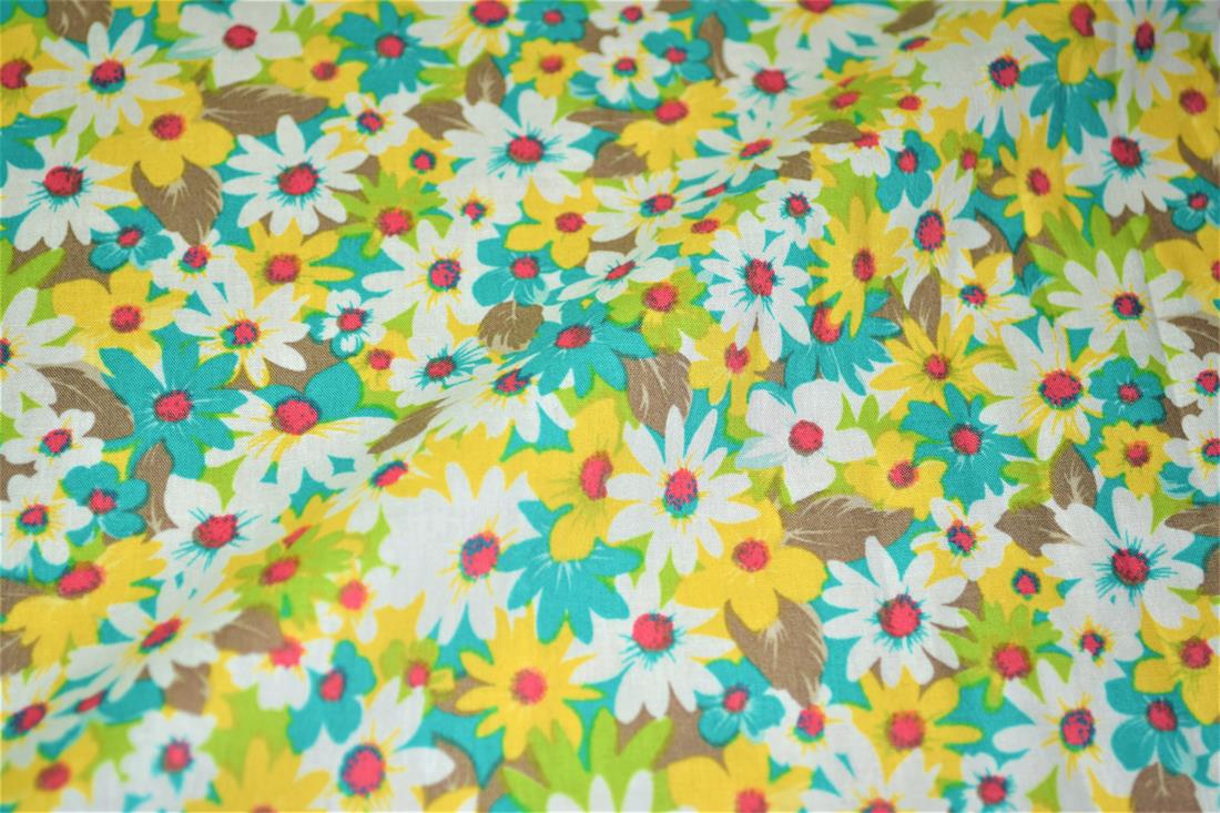 Printed 100% Cotton Flower Fabric