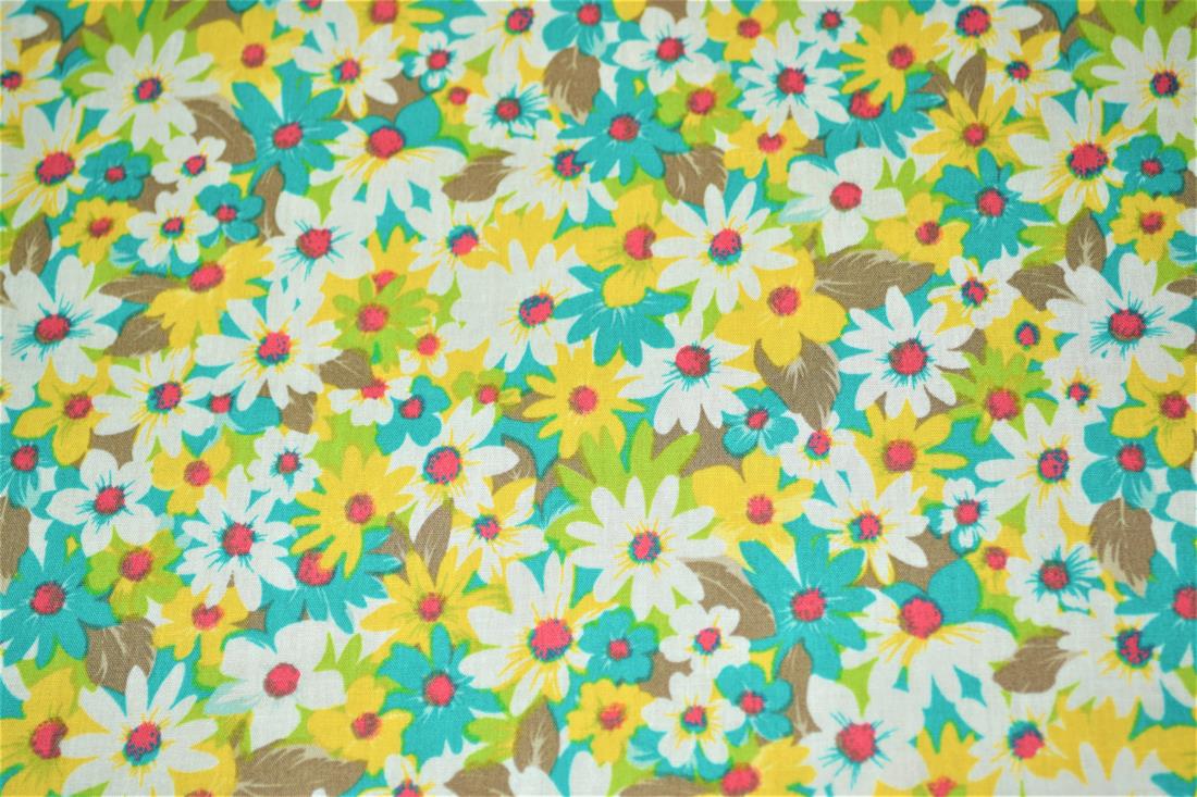 Printed 100% Cotton Flower Fabric