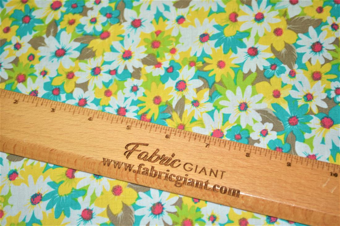Printed 100% Cotton Flower Fabric