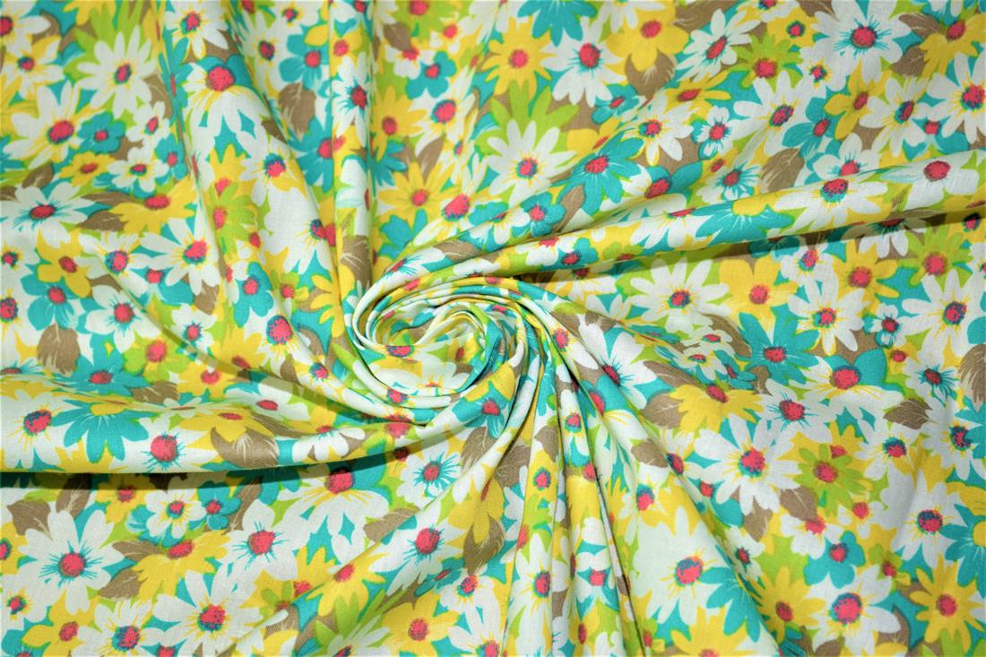 Printed 100% Cotton Flower Fabric