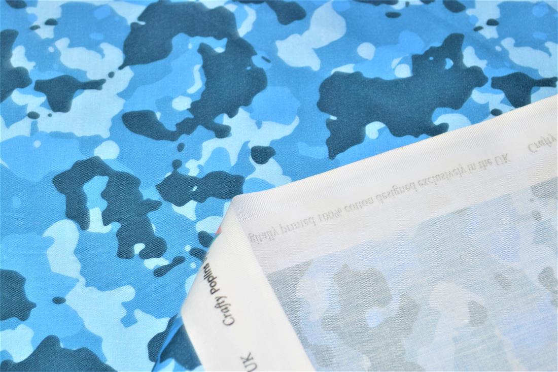 Colourful Camouflage Camo Printed 100% Cotton 140Cm Wide Fabric