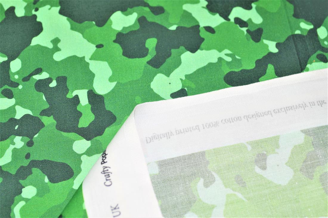 Colourful Camouflage Camo Printed 100% Cotton 140Cm Wide Fabric