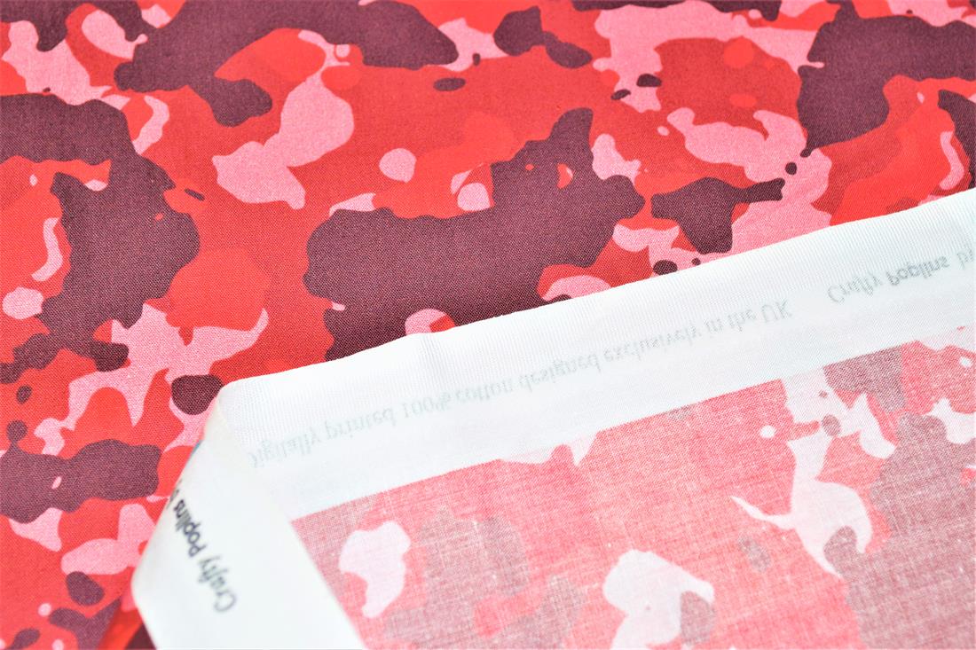 Colourful Camouflage Camo Printed 100% Cotton 140Cm Wide Fabric