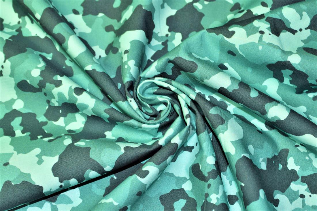 Colourful Camouflage Camo Printed 100% Cotton 140Cm Wide Fabric