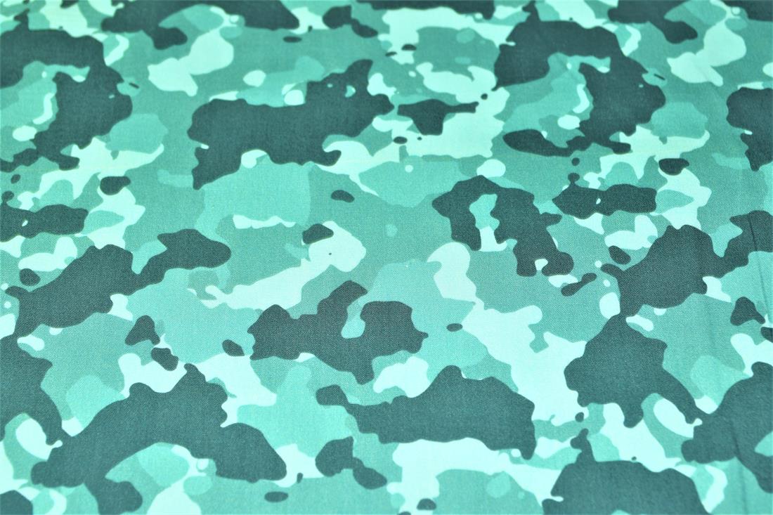 Colourful Camouflage Camo Printed 100% Cotton 140Cm Wide Fabric