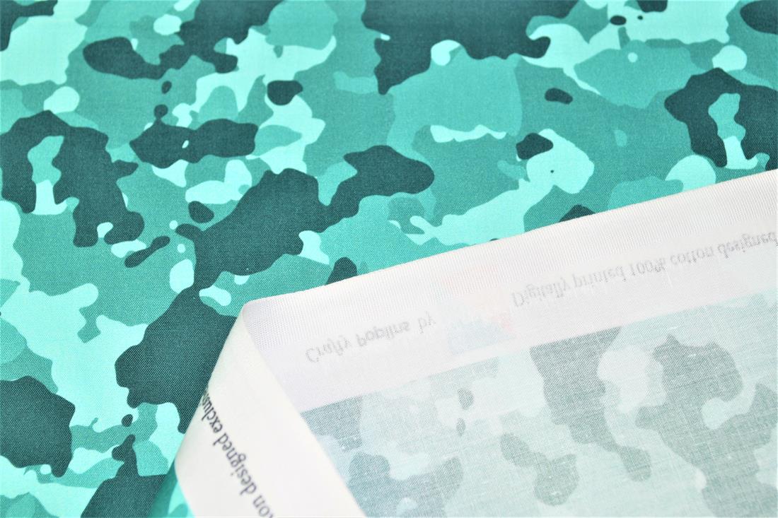 Colourful Camouflage Camo Printed 100% Cotton 140Cm Wide Fabric