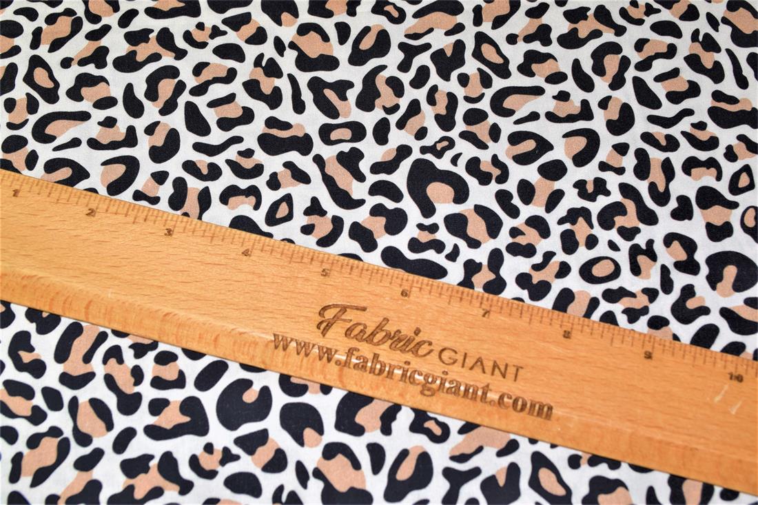 Leopard Skin -Printed Crafty 100% Cotton Fabric