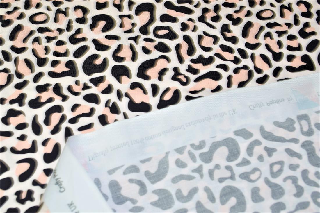 Leopard Skin -Printed Crafty 100% Cotton Fabric