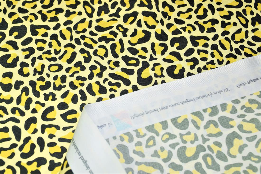 Leopard Skin -Printed Crafty 100% Cotton Fabric