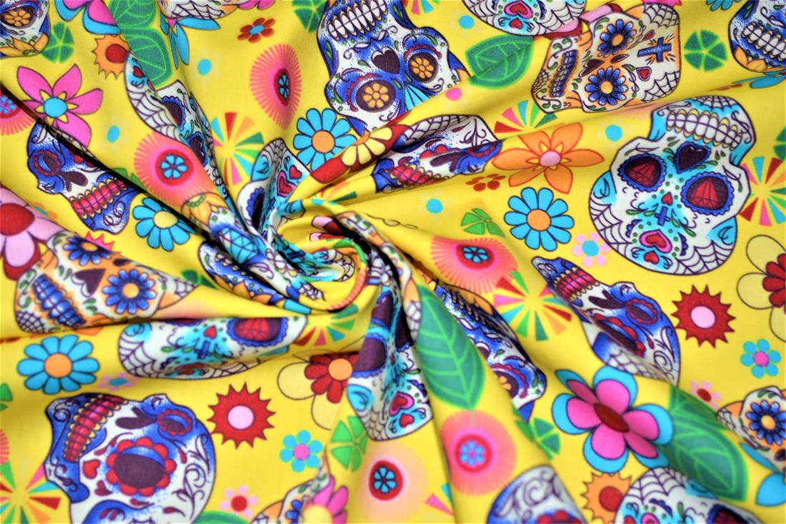 Sugar Skulls Halloween Fabric