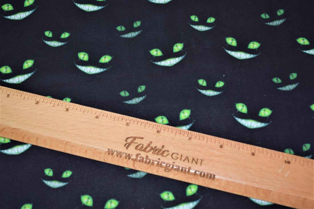 Printed 100% Cotton Cheshire Cat Fabric