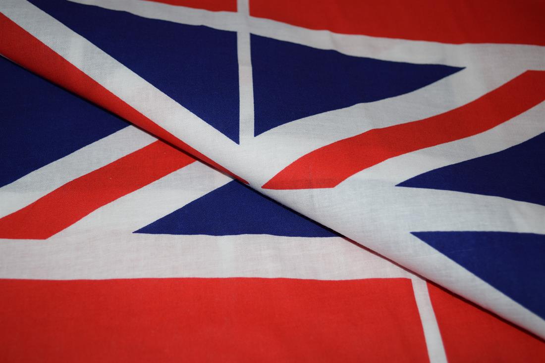 Union Jack Flag Printed 100% Cotton Poplin