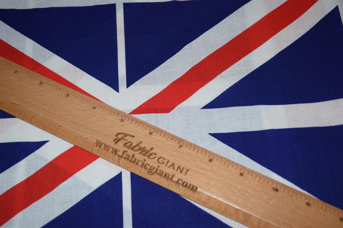 Union Jack Flag Printed 100% Cotton Poplin