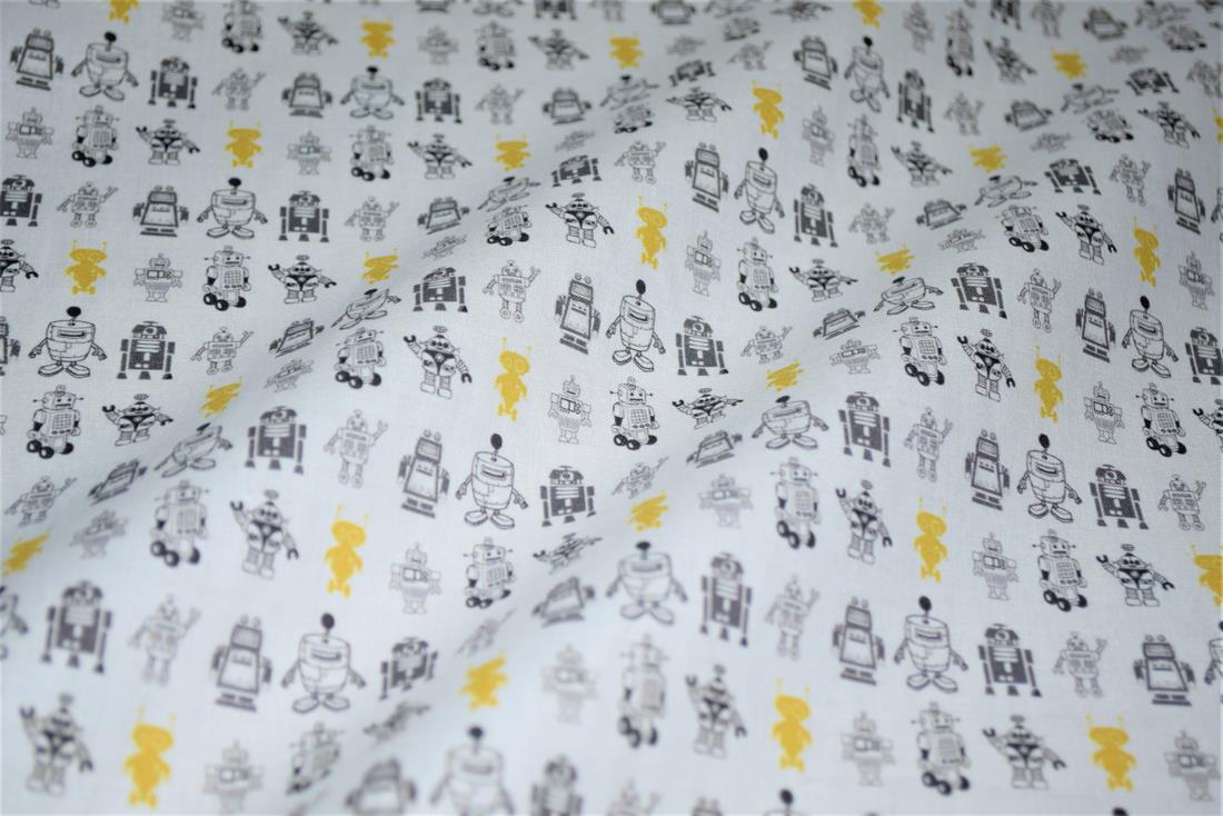 White Printed 100% Cotton Fabric