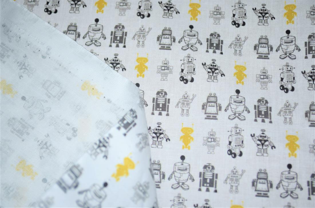 White Printed 100% Cotton Fabric