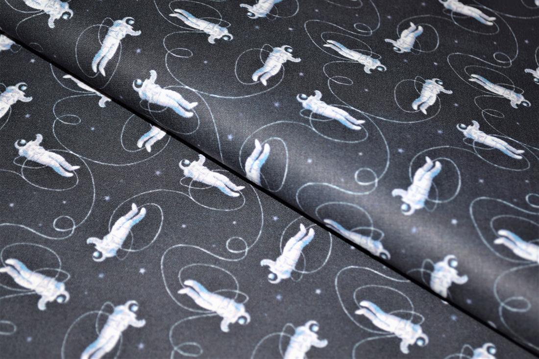 Black Printed 100% Cotton Fabric