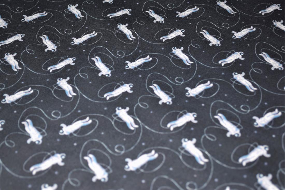 Black Printed 100% Cotton Fabric
