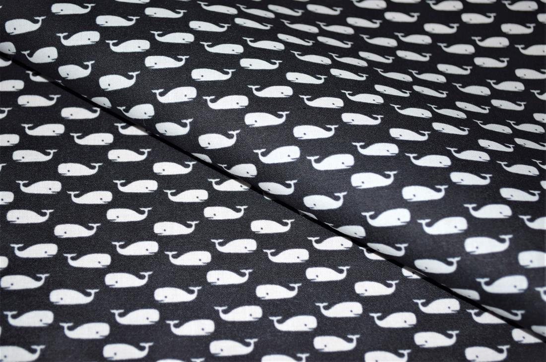 Black Printed 100% Cotton Fabric