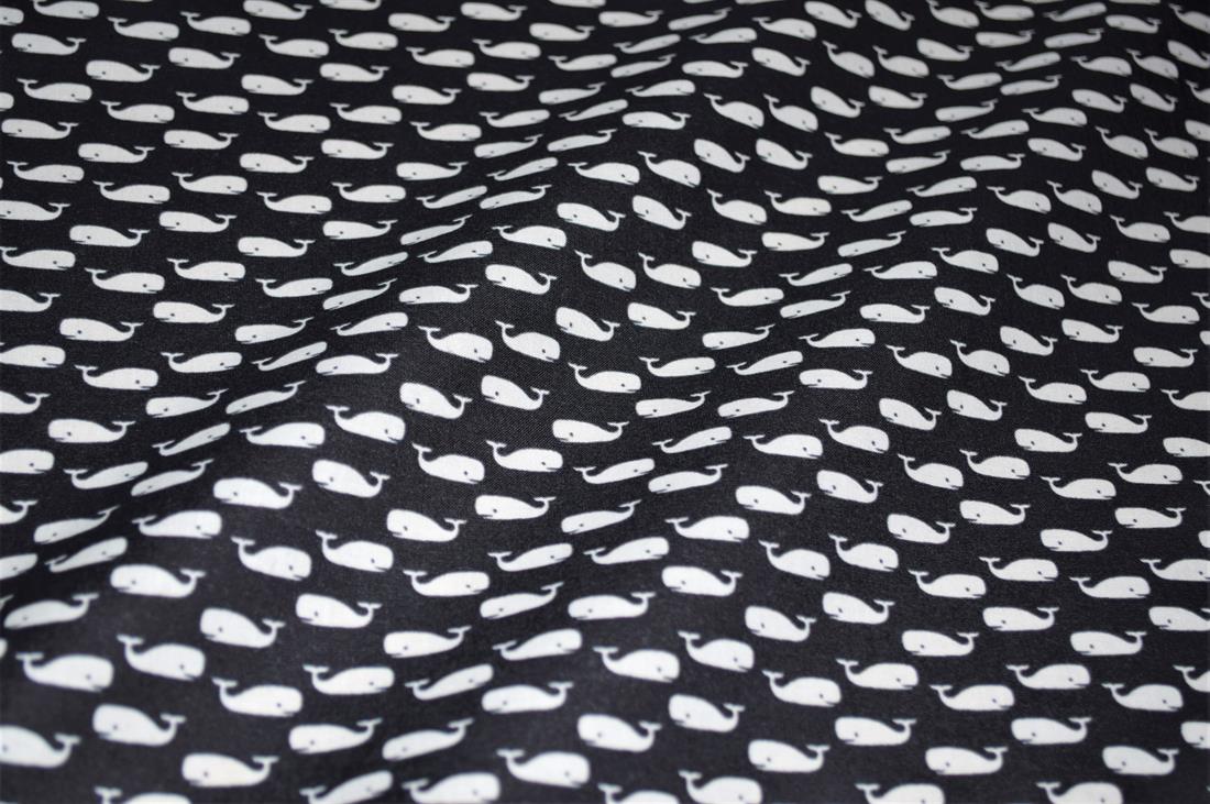 Black Printed 100% Cotton Fabric