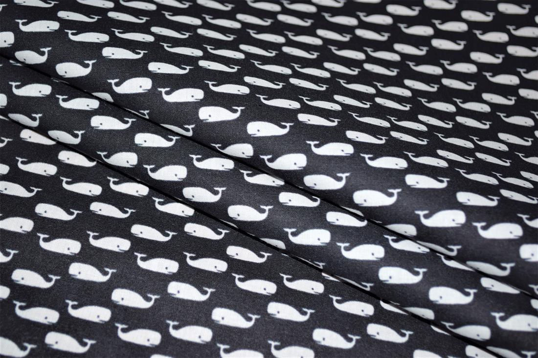 Black Printed 100% Cotton Fabric