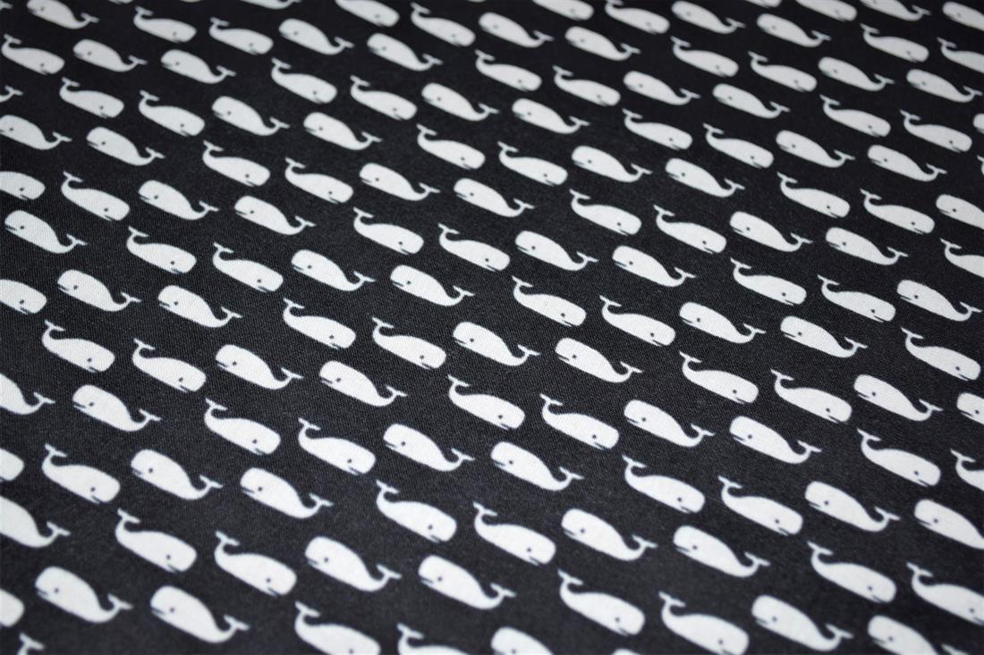 Black Printed 100% Cotton Fabric