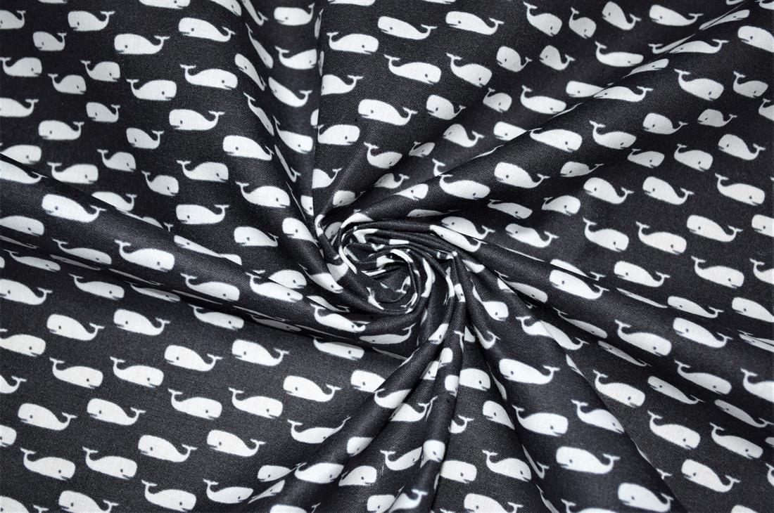 Black Printed 100% Cotton Fabric