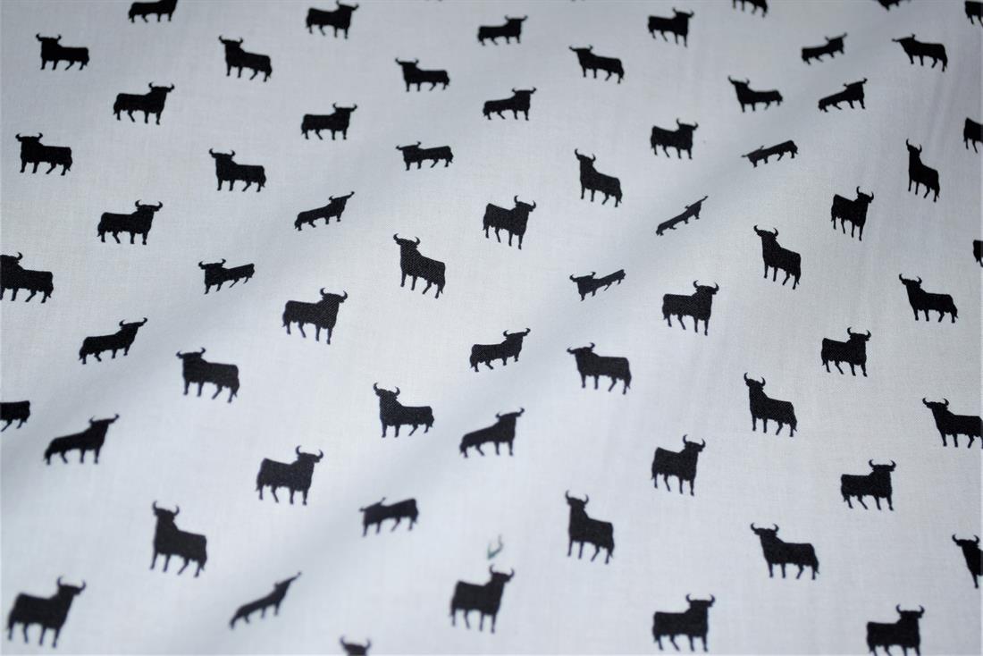 White Printed 100% Cotton Fabric