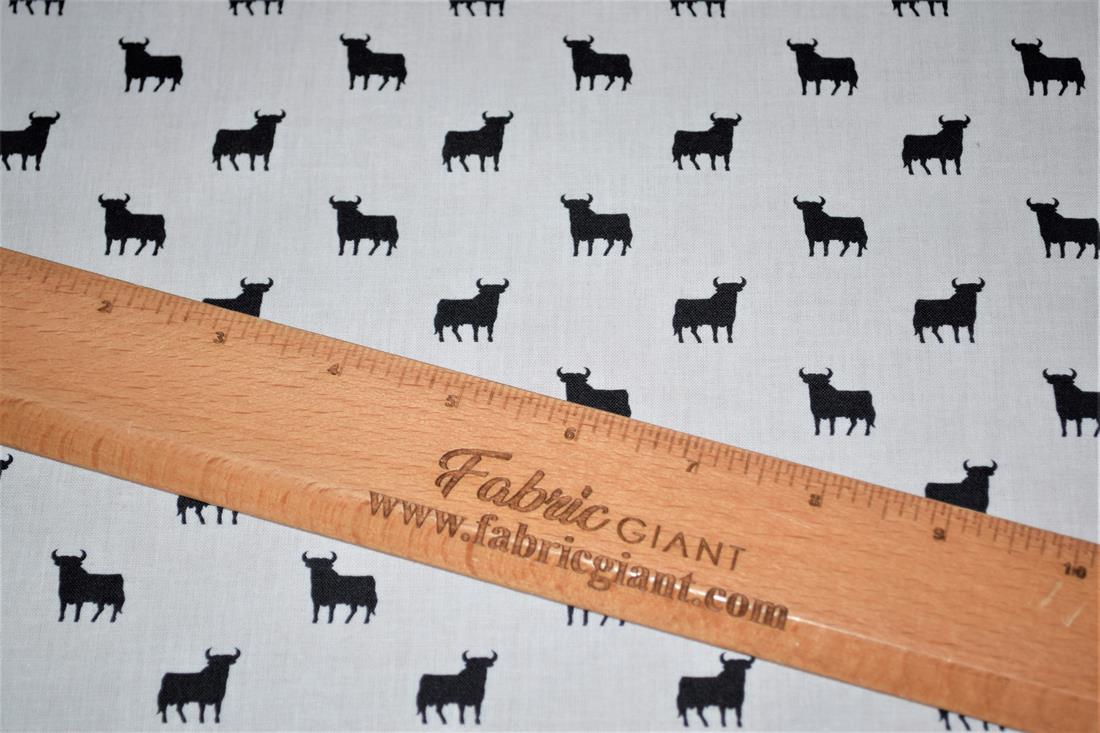 White Printed 100% Cotton Fabric