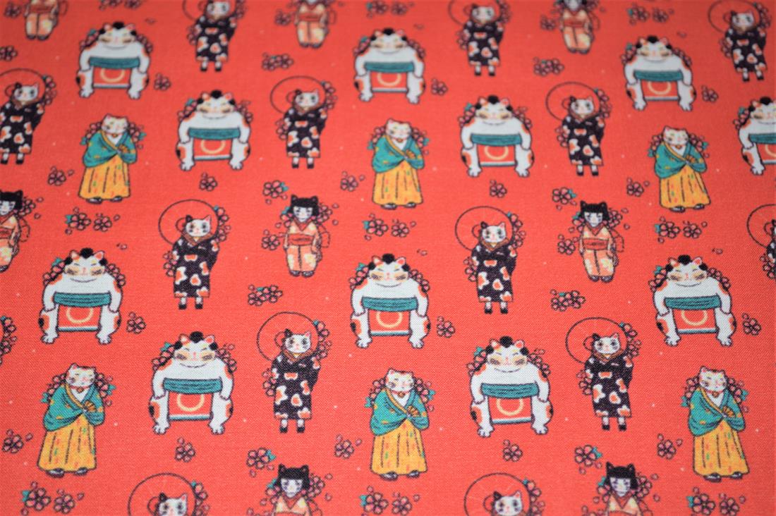 Red Printed 100% Cotton Fabric