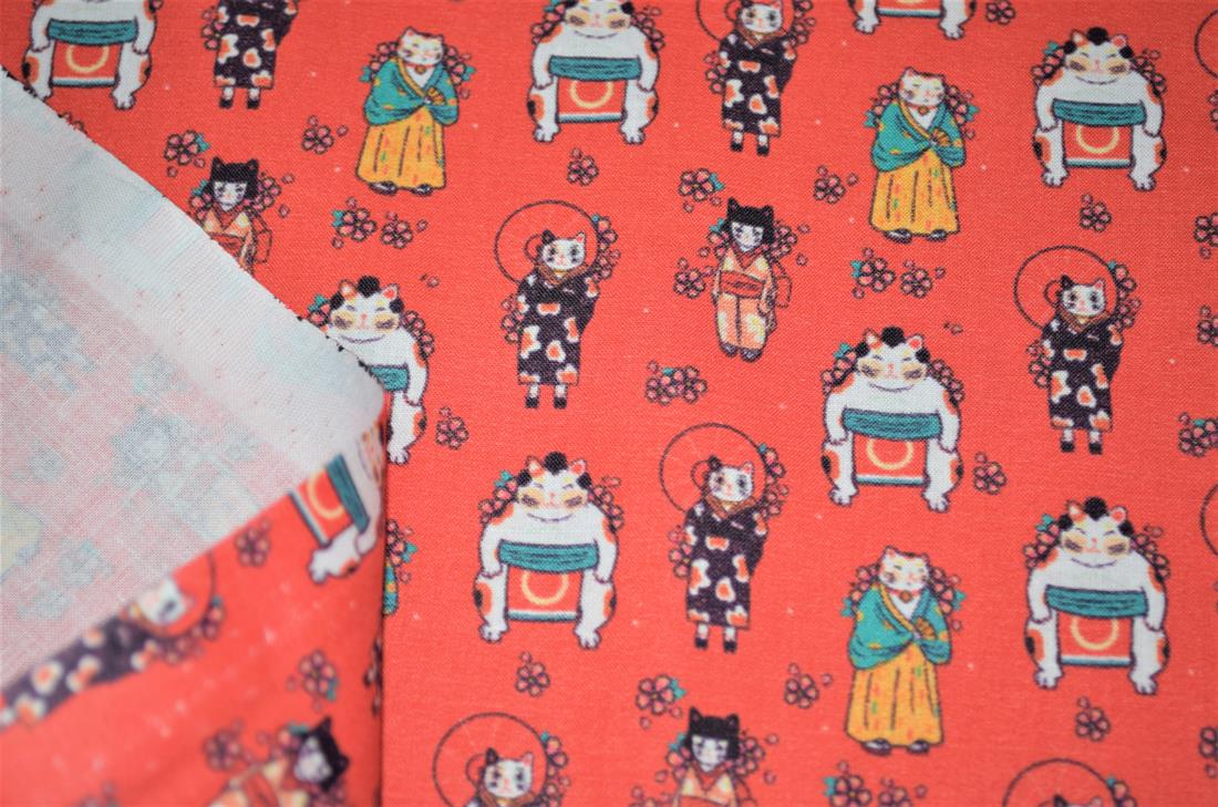 Red Printed 100% Cotton Fabric