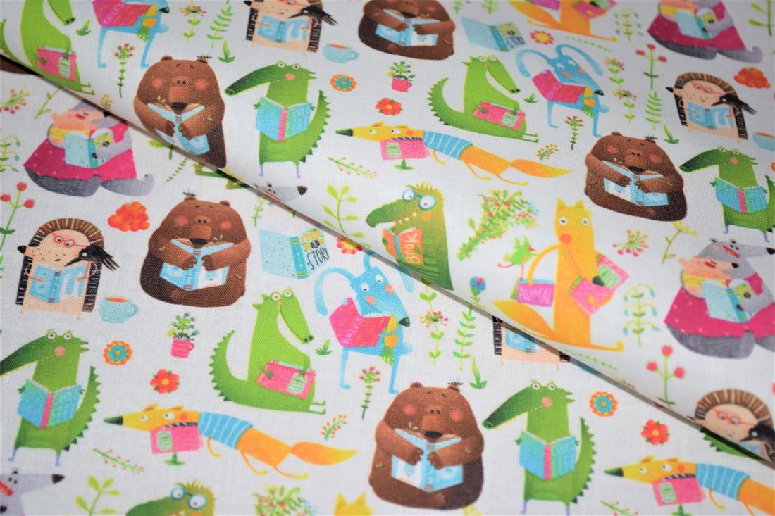 White Printed 100% Cotton Fabric