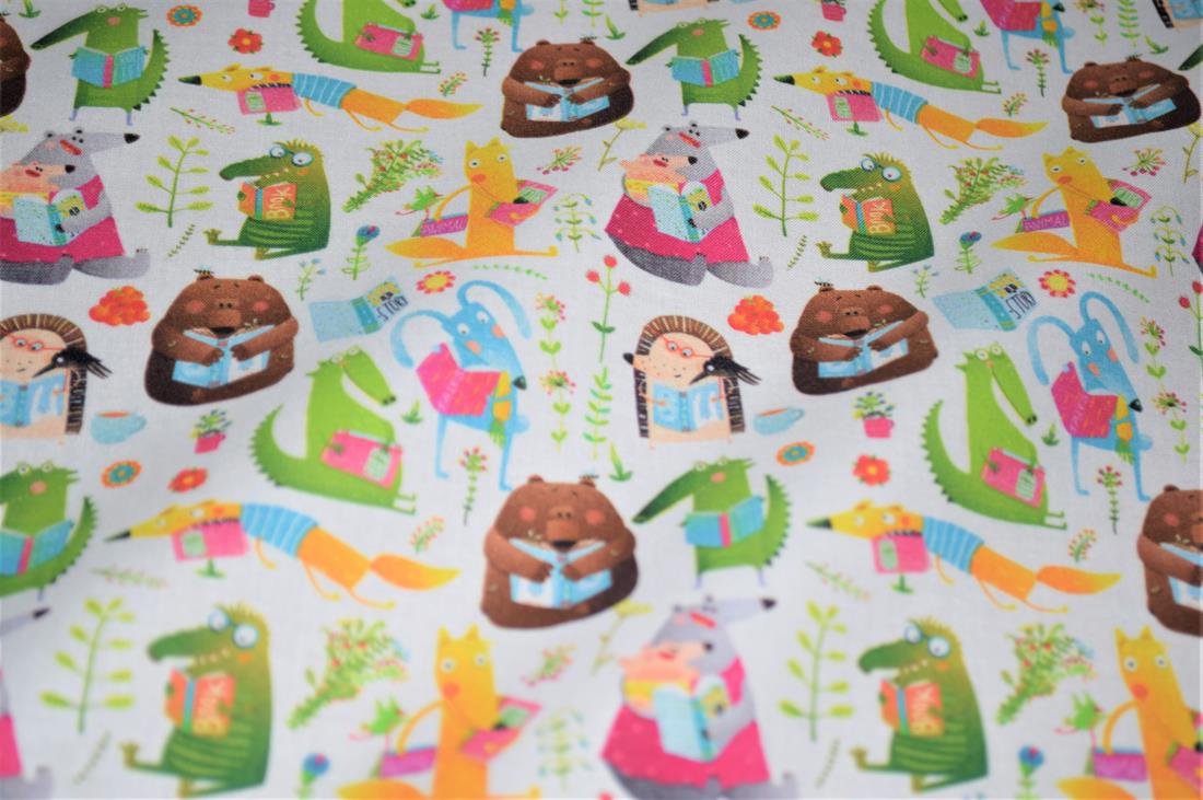 White Printed 100% Cotton Fabric