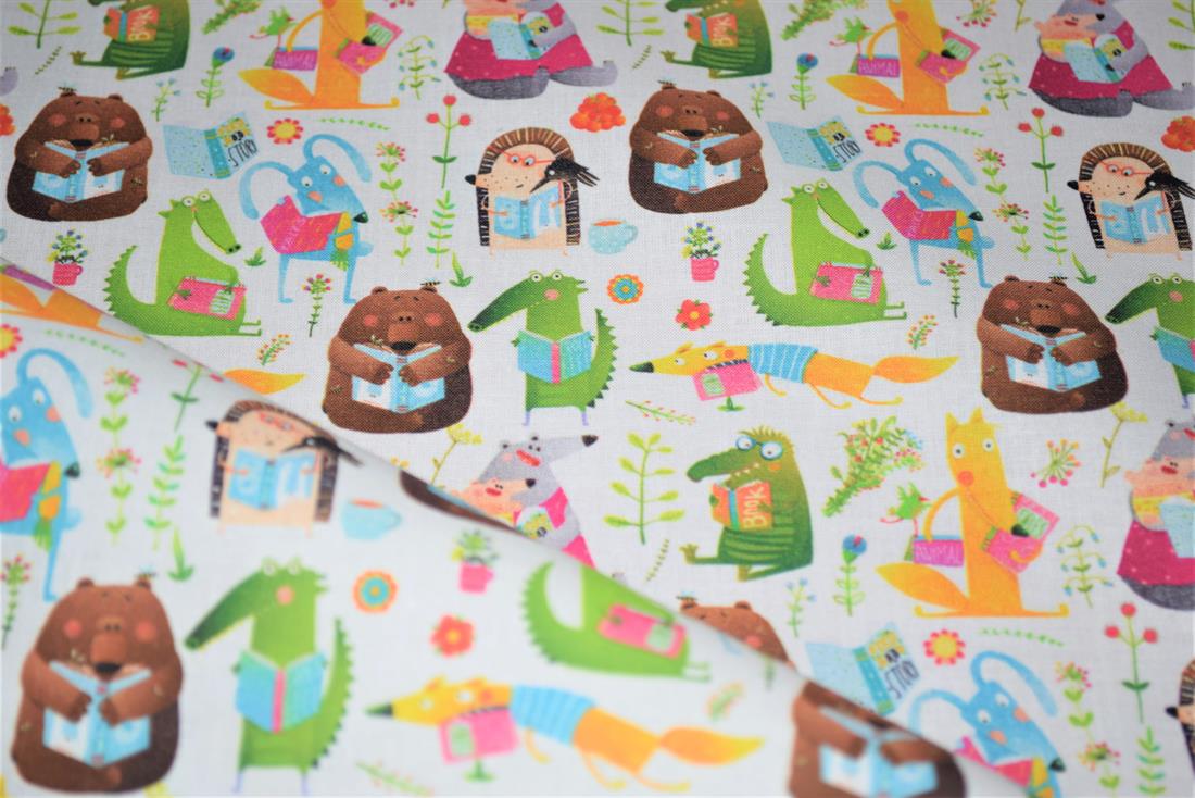 White Printed 100% Cotton Fabric