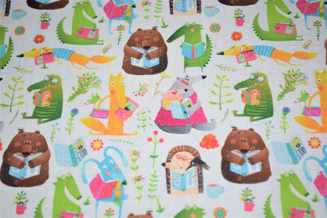 White Printed 100% Cotton Fabric