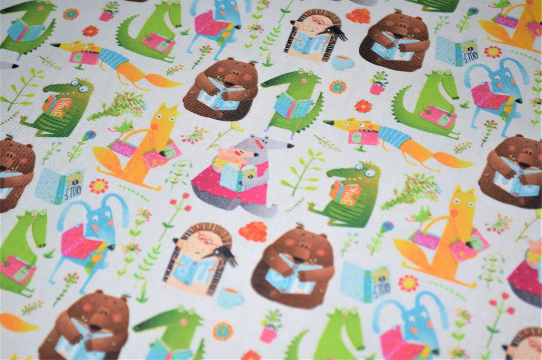 White Printed 100% Cotton Fabric