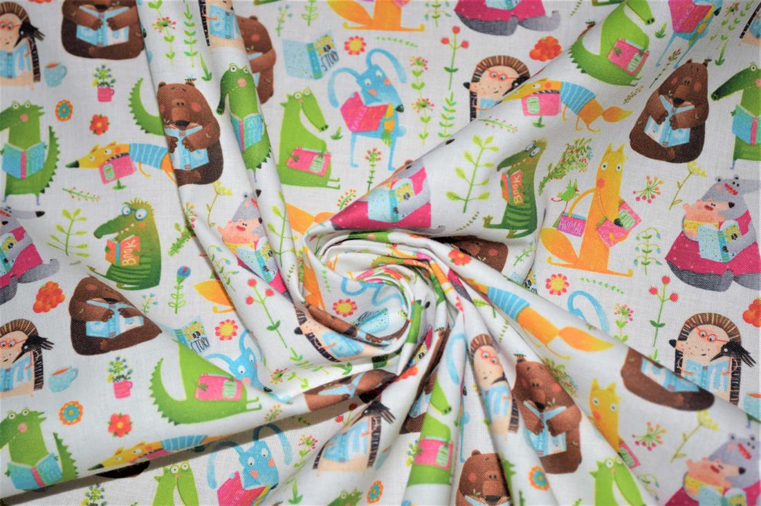 White Printed 100% Cotton Fabric