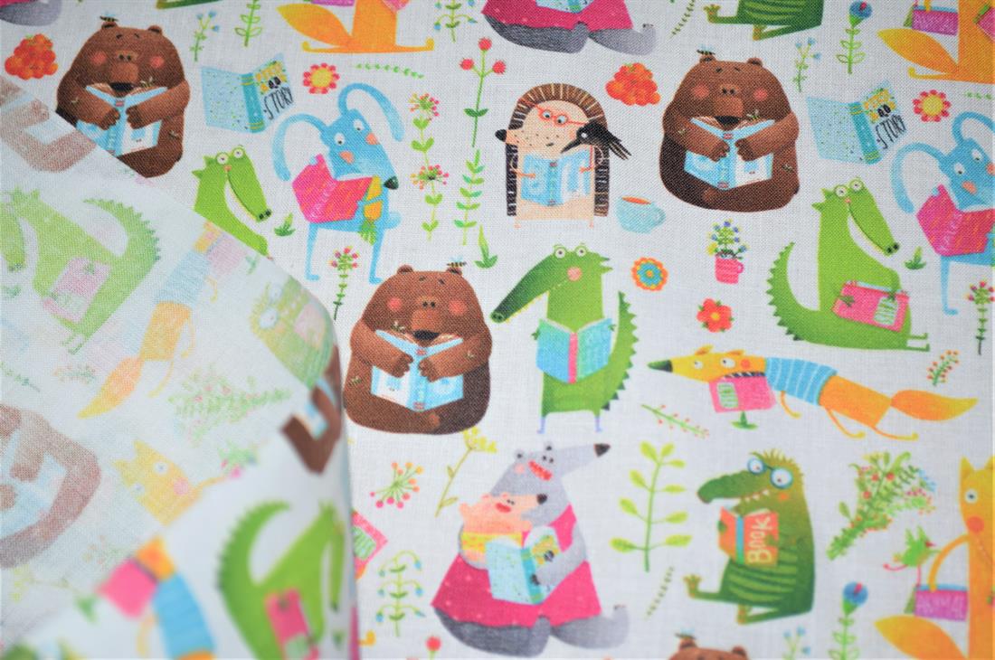White Printed 100% Cotton Fabric